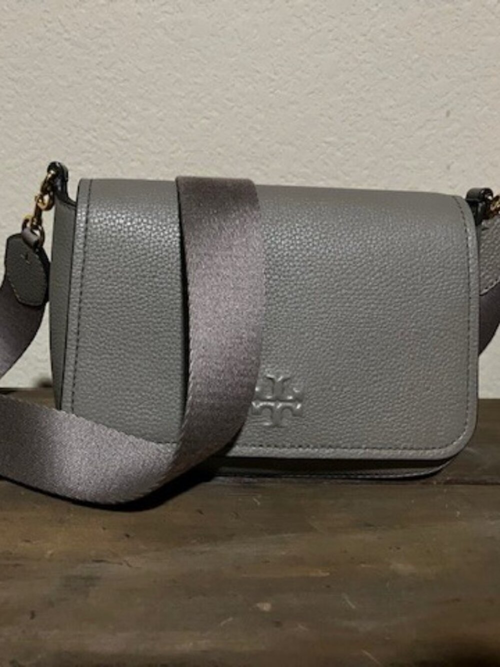 Tory Burch Light Grey Crossbody